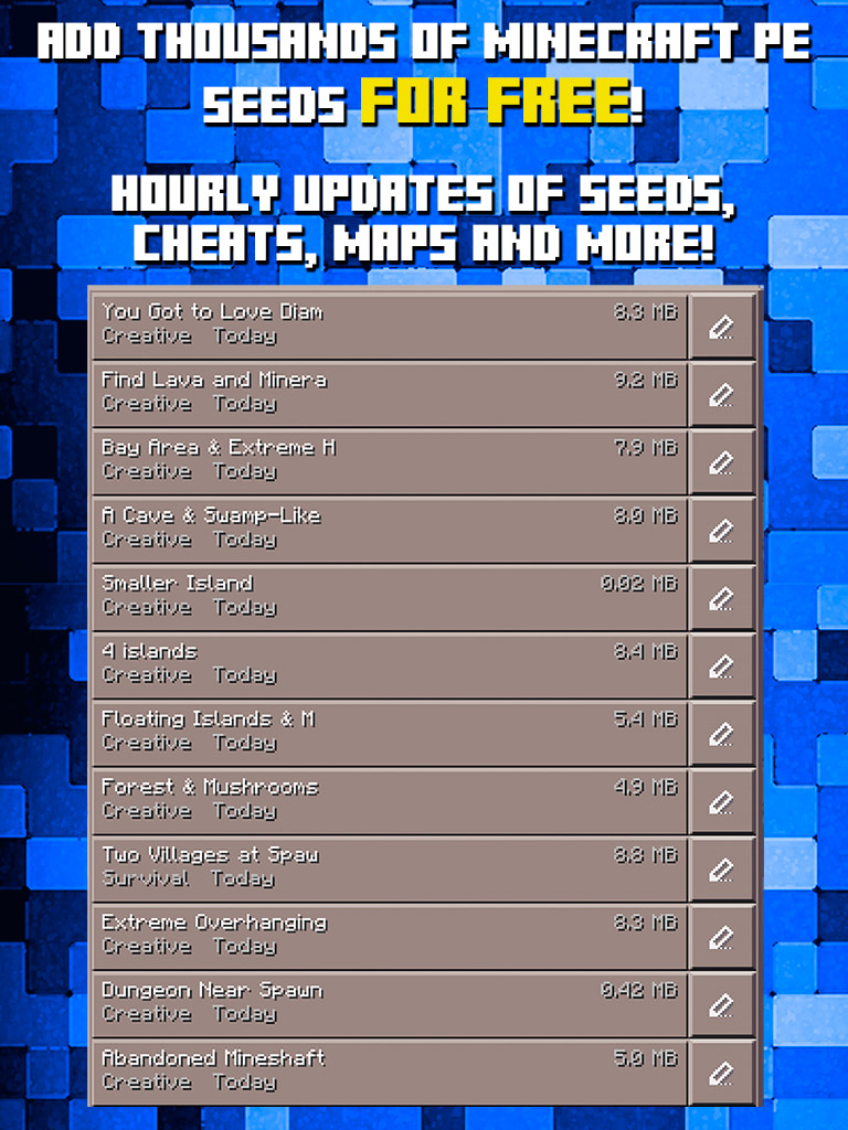 Seeds For Minecraft Pe Free Seeds For Pocket Edition Kissapp
