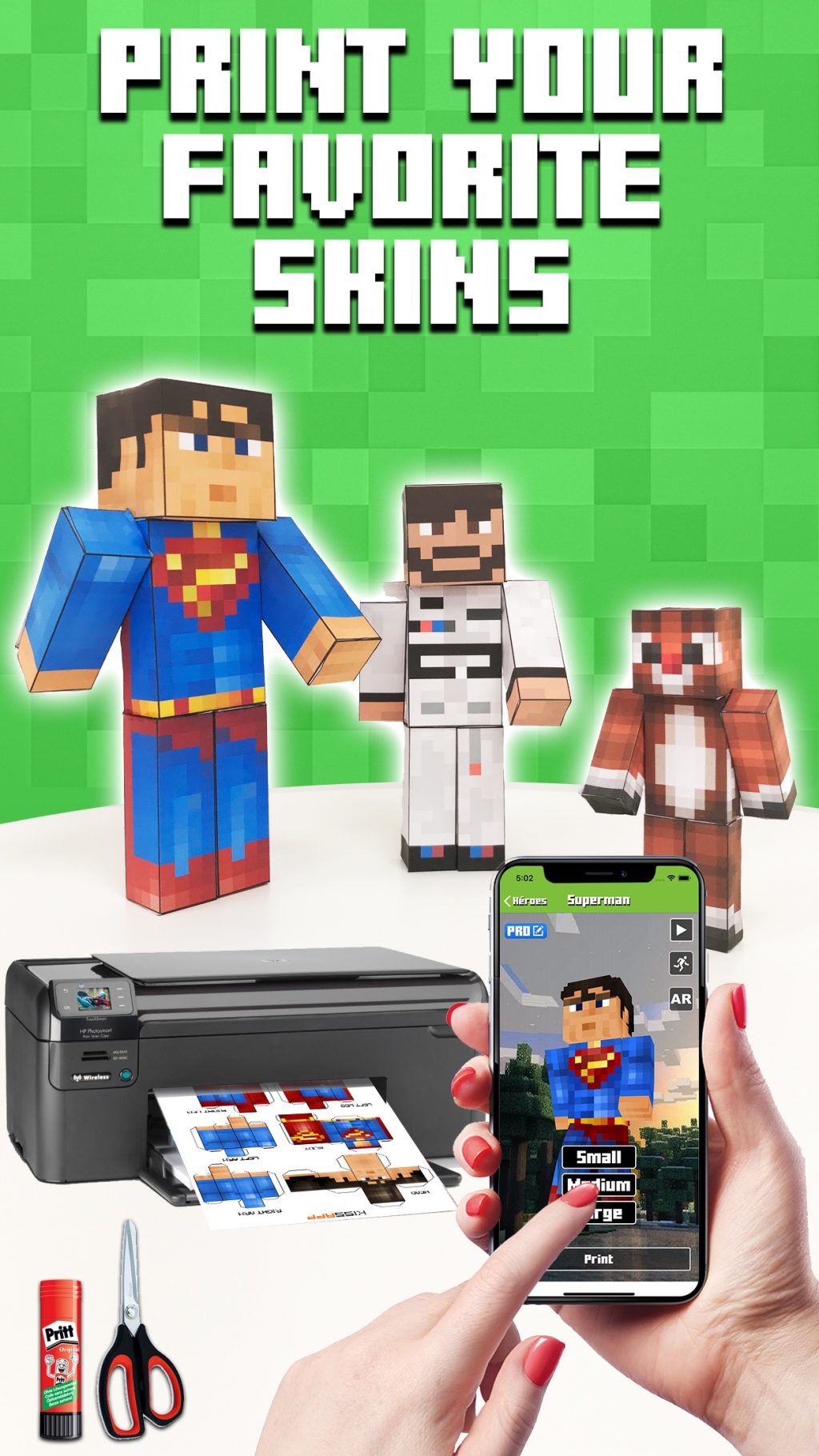 Papercraft Minecraft Skins